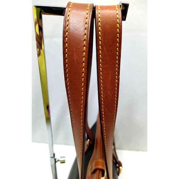 Dooney & Bourke Black Pebbled Leather Double Handles Tote Shoulder Bag - Picture 7 of 15